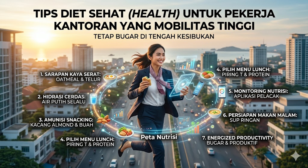 Tips Diet Sehat untuk Pekerja Kantoran Mobilitas Tinggi